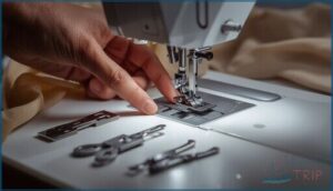 changing and installing presser feet changing and installing presser feet