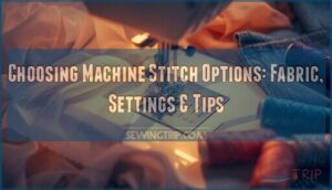 choosing machine stitch options choosing machine stitch options