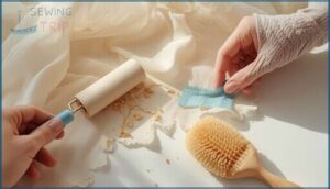 clean the fabric surface clean the fabric surface