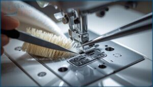 cleaning lint and dust from feed dogs cleaning lint and dust from feed dogs