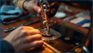 correcting thread path and tension correcting thread path and tension