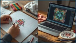 creating a pattern by hand or digitally creating a pattern by hand or digitally