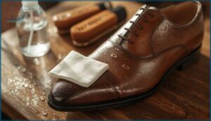 dampening the shoes properly dampening the shoes properly