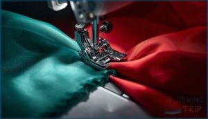 differential feed and fabric handling differential feed and fabric handling