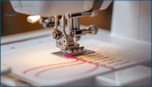 following the numbered thread path following the numbered thread path