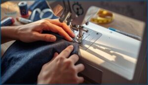 hemming pants with a sewing machine hemming pants with a sewing machine