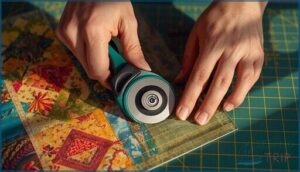 holding the rotary cutter correctly holding the rotary cutter correctly