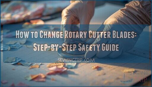 how to change rotary cutter blades
