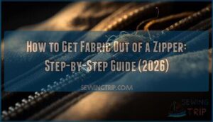 how to get fabric out of a zipper how to get fabric out of a zipper