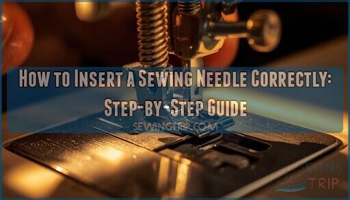 how to insert a sewing needle correctly