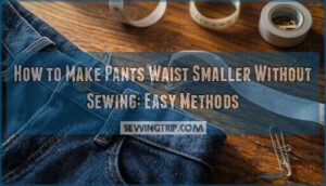 how to make pants waist smaller without sewing how to make pants waist smaller without sewing