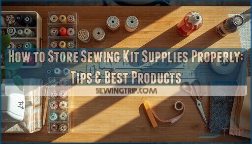 how to store sewing kit supplies properly