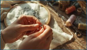 how to thread a needle and start stitching how to thread a needle and start stitching