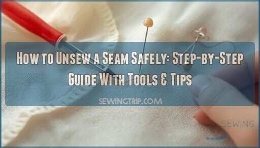 how to unsew a seam safely