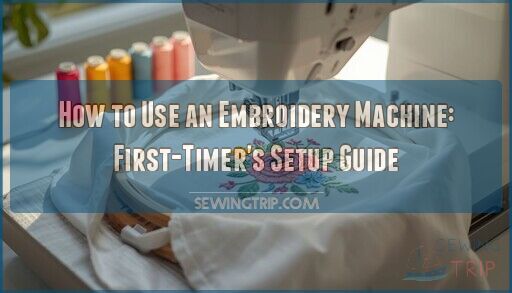 how to use embroidery machine for first time