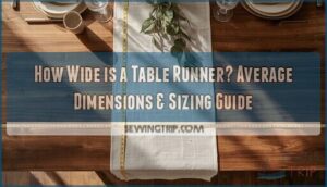 how wide is a table runner average length how wide is a table runner average length