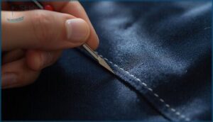 inserting the seam ripper correctly inserting the seam ripper correctly