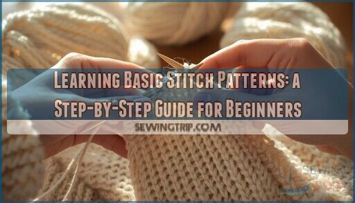 learning basic stitch patterns
