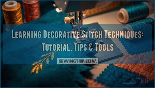 learning decorative stitch techniques