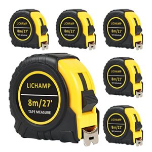 Best Measuring Tapes for Home Use: 6 Top Picks & Buying Guide 3 Lichamp 27FT/8M SAE and Metric B09PGK5SB2