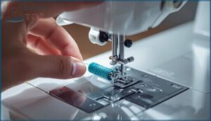 loading a top-loading (drop-in) bobbin loading a top-loading (drop-in) bobbin