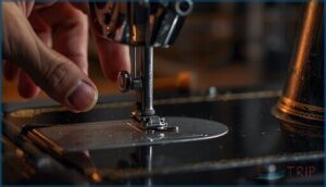 loosening tension on the hand wheel loosening tension on the hand wheel