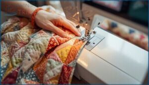 managing quilt bulk and throat space managing quilt bulk and throat space