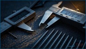 measuring needle diameter measuring needle diameter