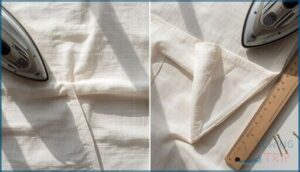 mock-french and turned-under edges mock-french and turned-under edges