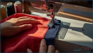 performing a tension test stitch performing a tension test stitch