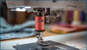 placing the thread spool on the spool pin placing the thread spool on the spool pin
