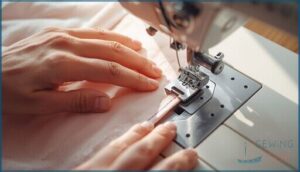 positioning hands and fabric positioning hands and fabric