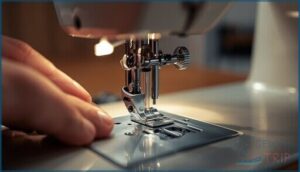 positioning the needle bar positioning the needle bar