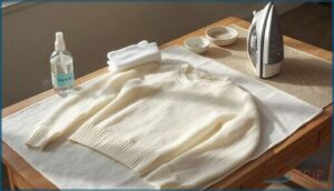 preparing cashmere for ironing preparing cashmere for ironing