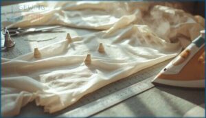 preparing fabric and pattern pieces preparing fabric and pattern pieces