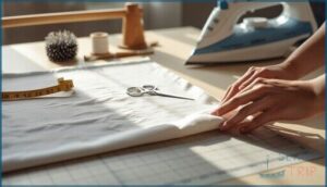 preparing fabric before attaching elastic preparing fabric before attaching elastic