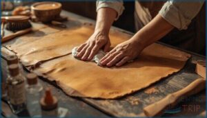 preparing leather for dye application preparing leather for dye application