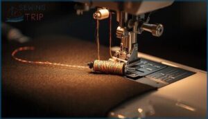 pulling up the bobbin thread pulling up the bobbin thread