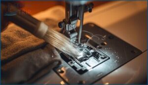 removing lint and debris removing lint and debris