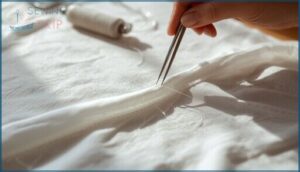 removing loose threads cleanly removing loose threads cleanly