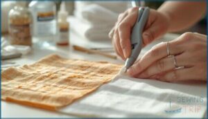 removing or correcting fabric glue errors removing or correcting fabric glue errors