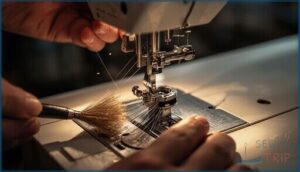 removing the bobbin and checking housing removing the bobbin and checking housing