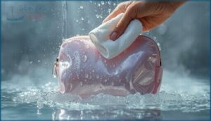 rinsing and removing soap residue rinsing and removing soap residue