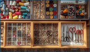 selecting storage by supply type (threads, notions, tools) selecting storage by supply type (threads, notions, tools)