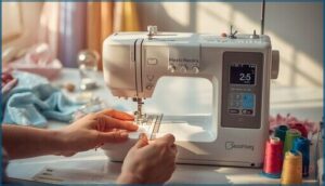 setting up the sewing machine setting up the sewing machine