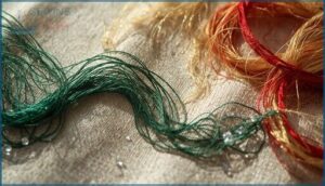 silk and blended threads silk and blended threads