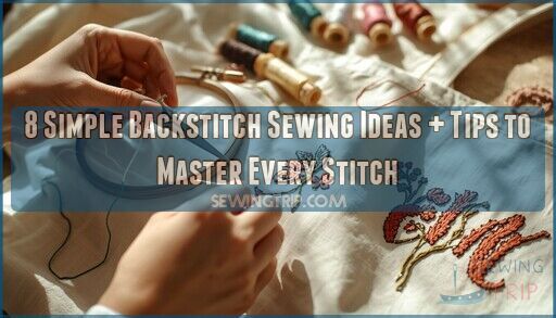 simple backstitch sewing ideas