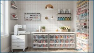 space-saving storage for small sewing rooms space-saving storage for small sewing rooms