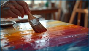 step-by-step brush application step-by-step brush application