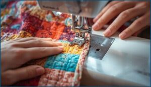 straight-line quilting with a walking foot straight-line quilting with a walking foot